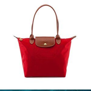 Red 'Mini Le Pliage' Longchamp Handbag